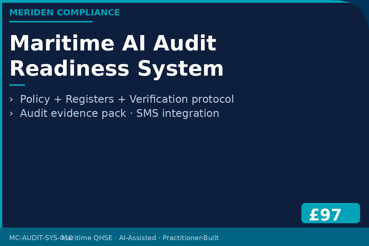 Maritime AI Audit Readiness System